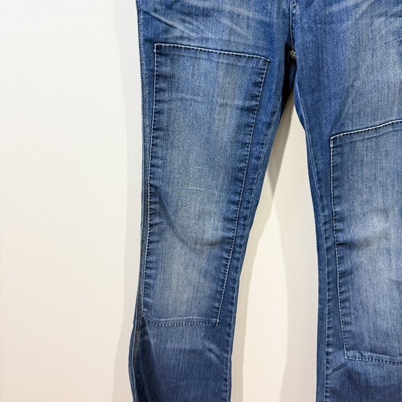 Jimmy Taverniti Patch Detail Jeans Medium Wash Size 25 EUC - Picture 3 of 7